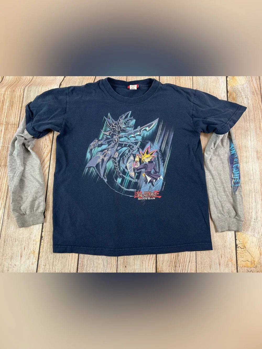 Vintage Yu-Gi-Oh! Yugioh Enter The Shadow Realm Longsleeve Shirt Youth XL Boys